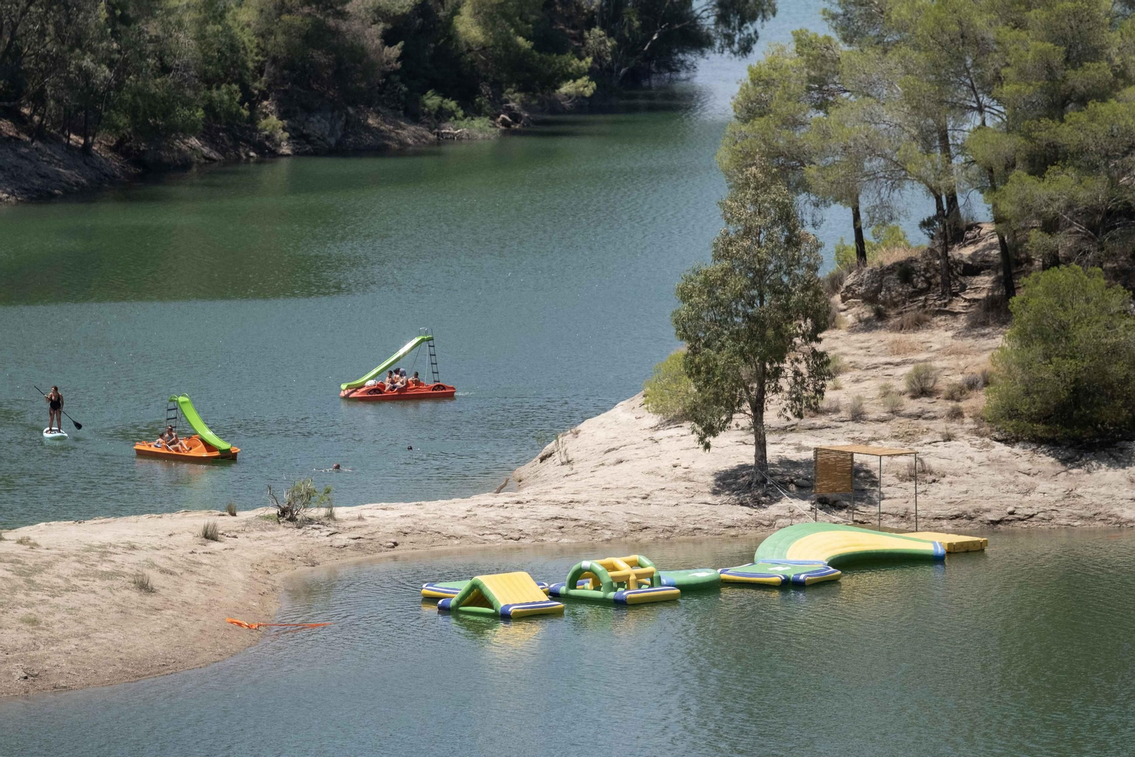La 'playa' del interior, en imágenes