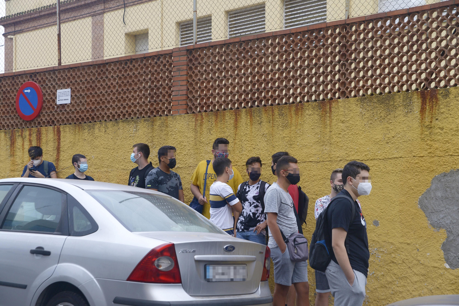 Fotos del primer dia de instituto en Algecrias