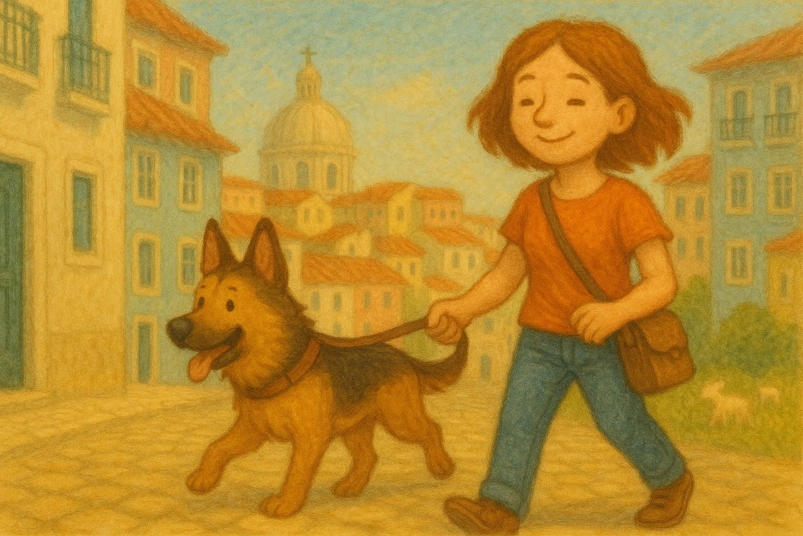 Ilustración de 'El perrito feliz'