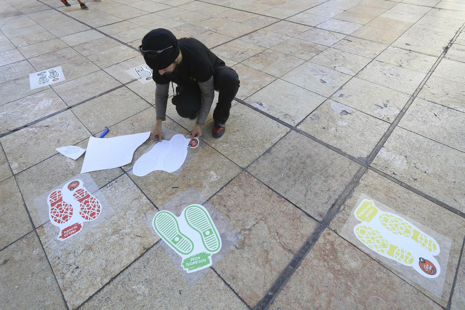 La Copa del Rey ya late en el centro de Málaga