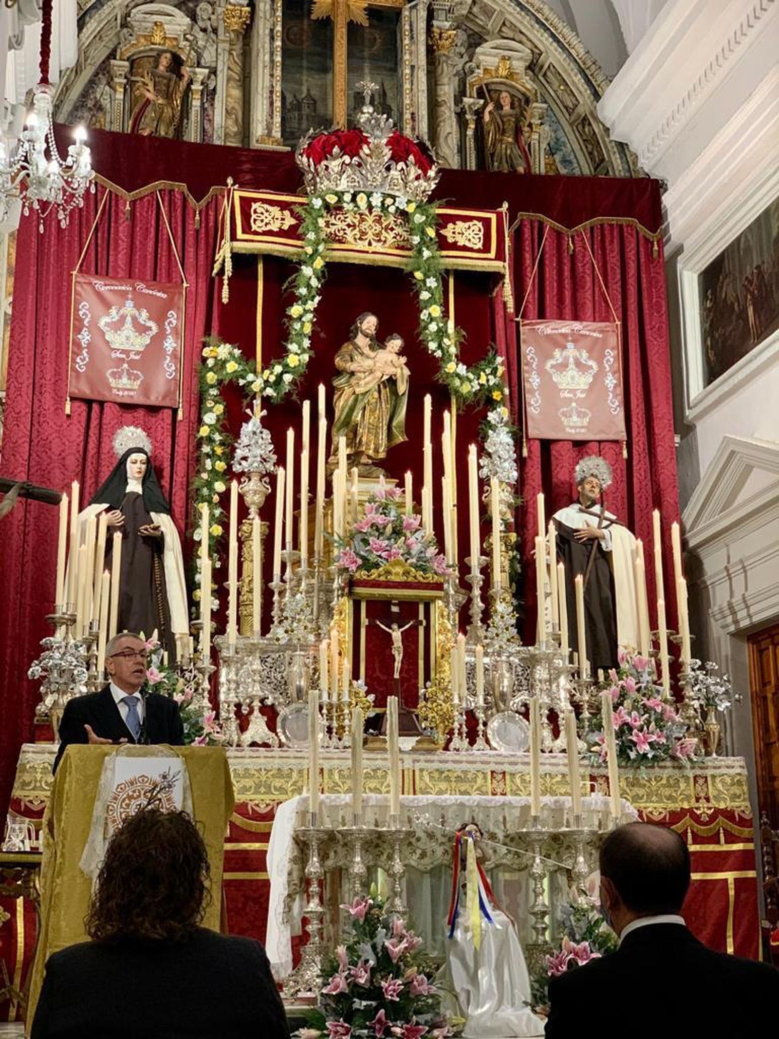 Un momento del pregón de José Francisco Trigo a la coronación de San José.