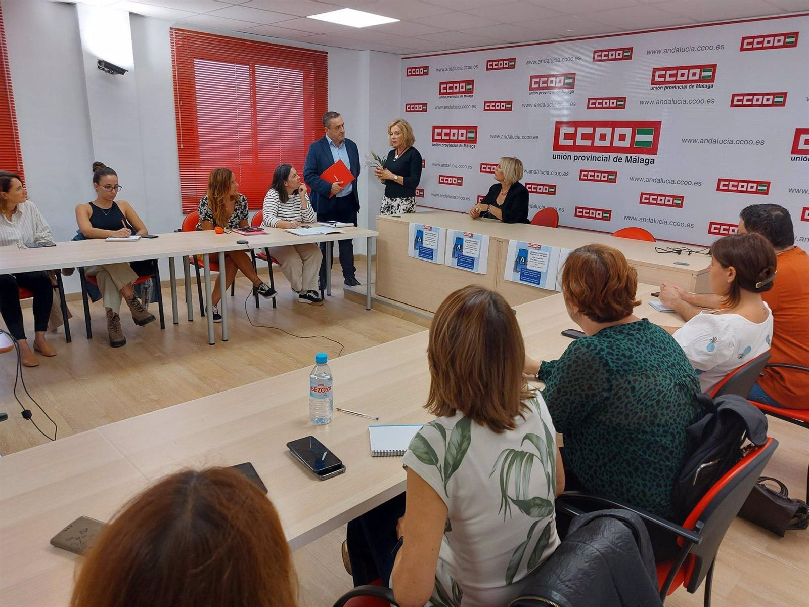 Jornada sobre la app del SAE en CCOO Málaga.