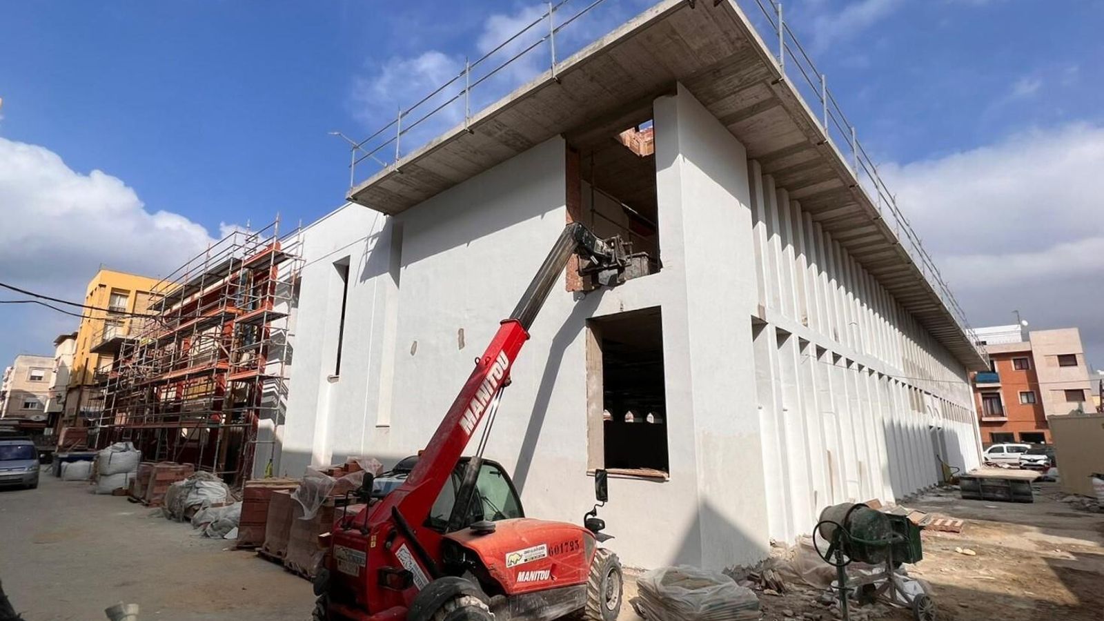Avance de las obras en el Mercado de la Concepción.