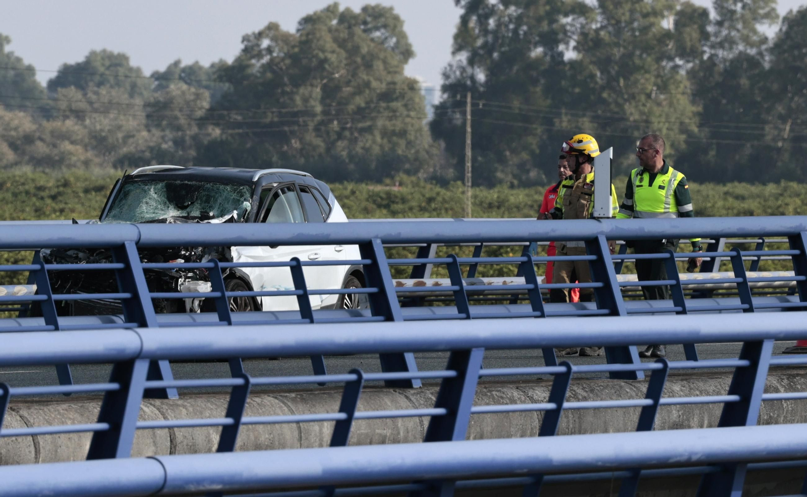 Las imágenes del accidente mortal en la Autovía Ruta la Plata