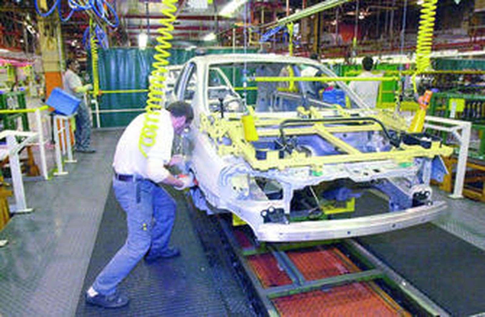 Planta de montaje de Opel en la factoría de Figueruelas (Zaragoza).