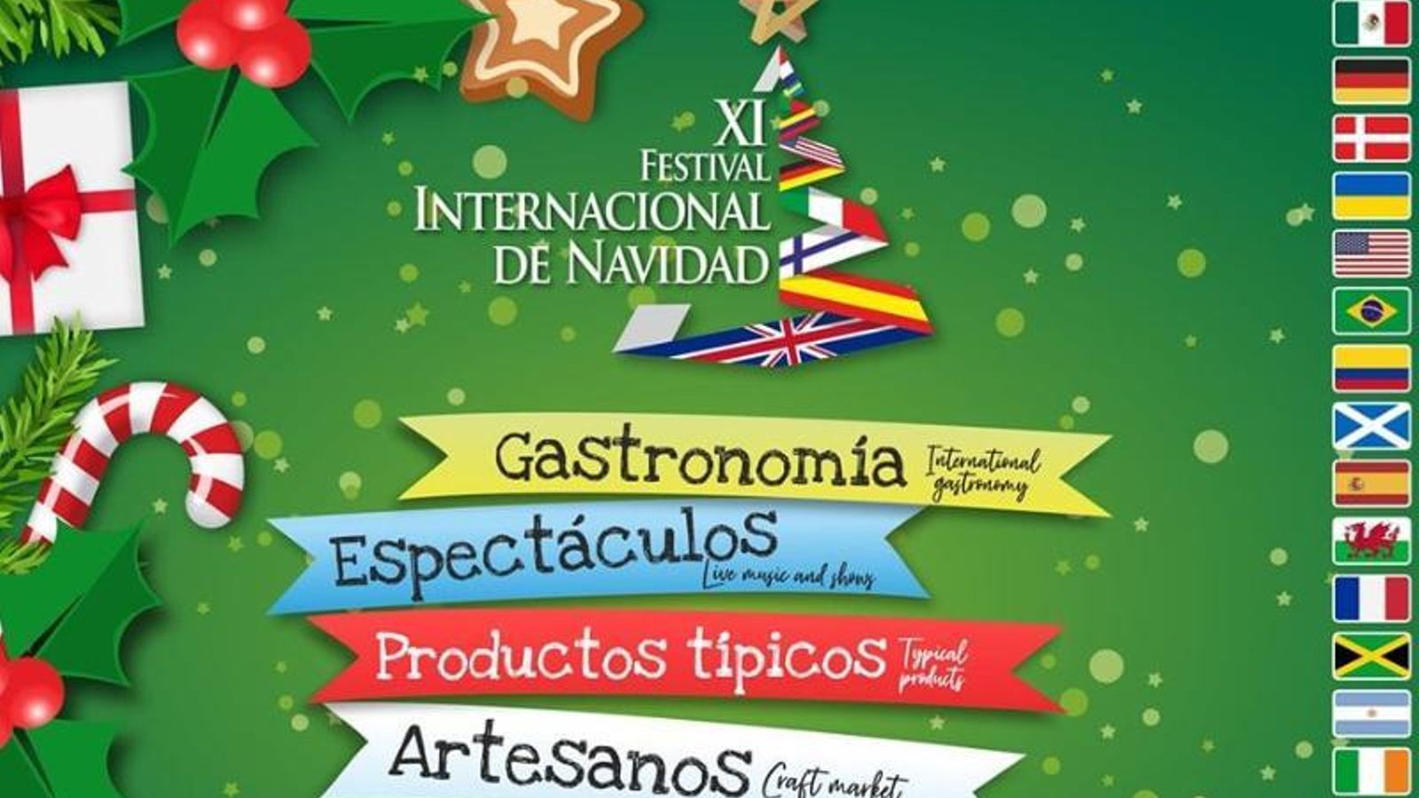 Cartel del Festival Internacional de Navidad en Benalmádena.