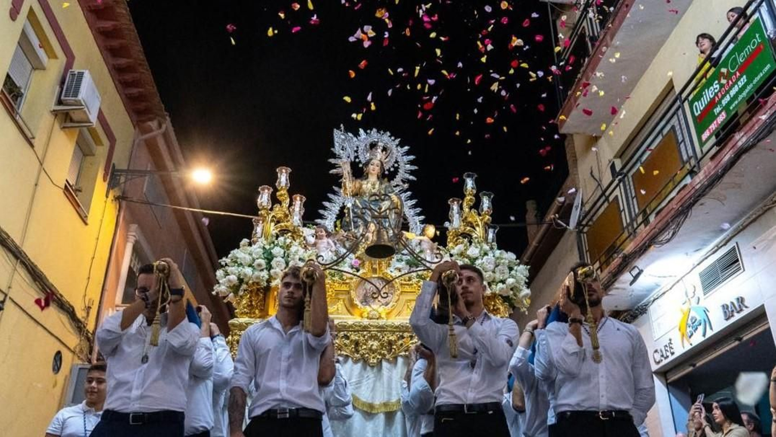 Solemne Procesión en honor a María Santísima de la Aurora, Parona de Otura, el pasado 8 de septiembre de 2023.