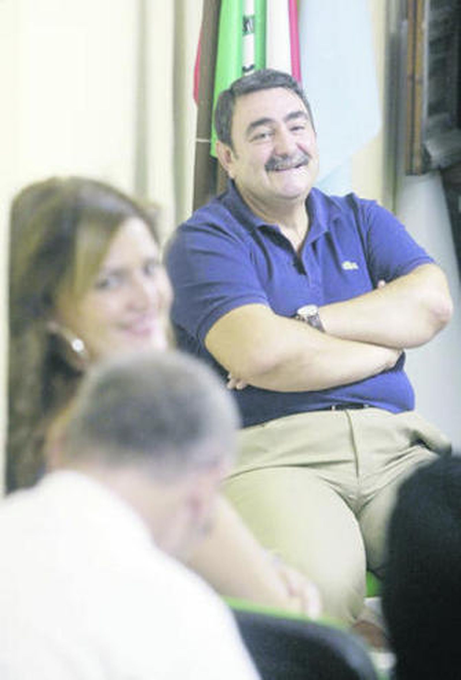 Hermenegildo González, ayer en la asamblea del PA.