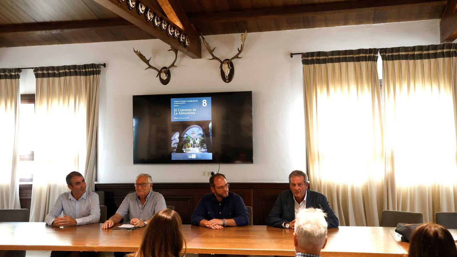 Emilio Romero, Antonio Torremocha, Adrián Vaca y Eduardo Briones, durante la presentación.