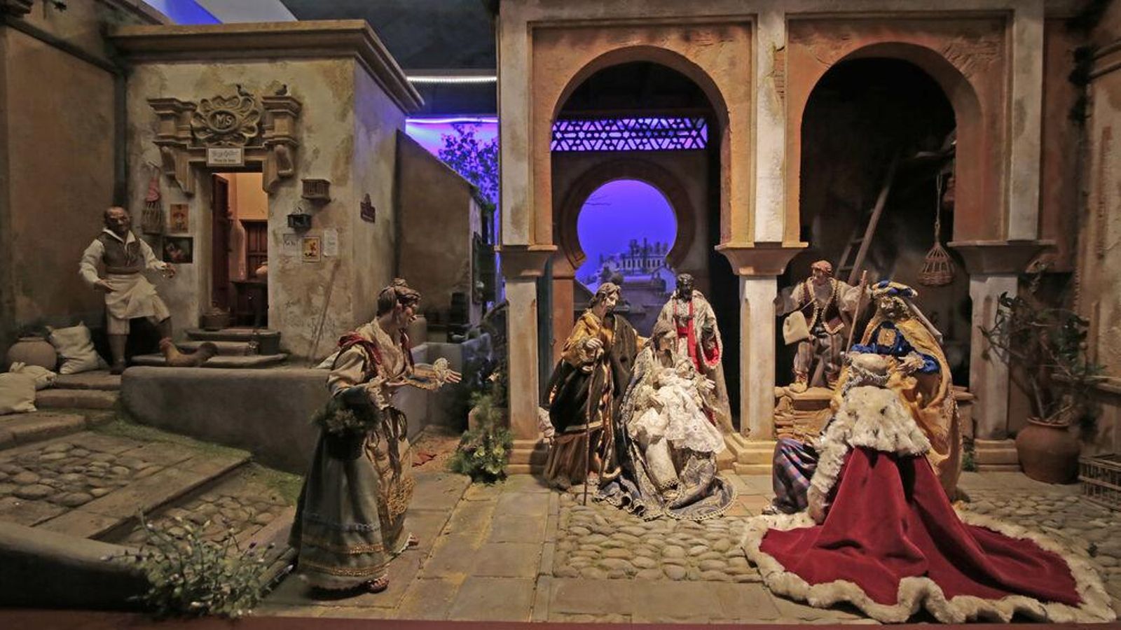 Belén que podrá visitarse en el interior de la bodega.