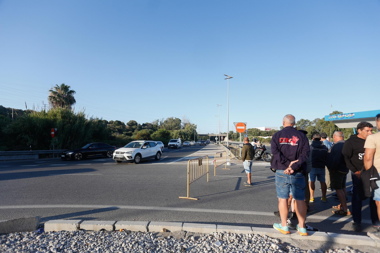 Fotos de la jornada del jueves de la huelga del metal en el Campo de Gibraltar
