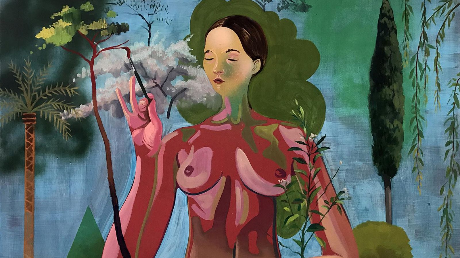 'Artemisa Gentileschi', una de las piezas que componen la muestra de Cristóbal Quintero en Birimbao.