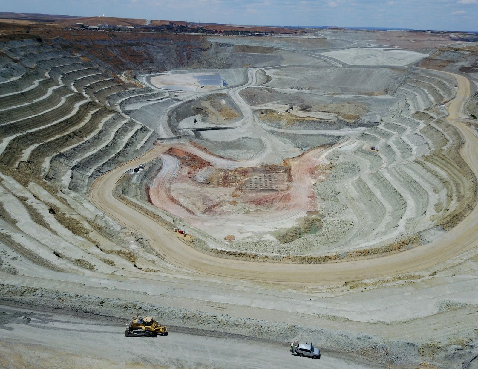 Una imagen reciente de la corta minera.