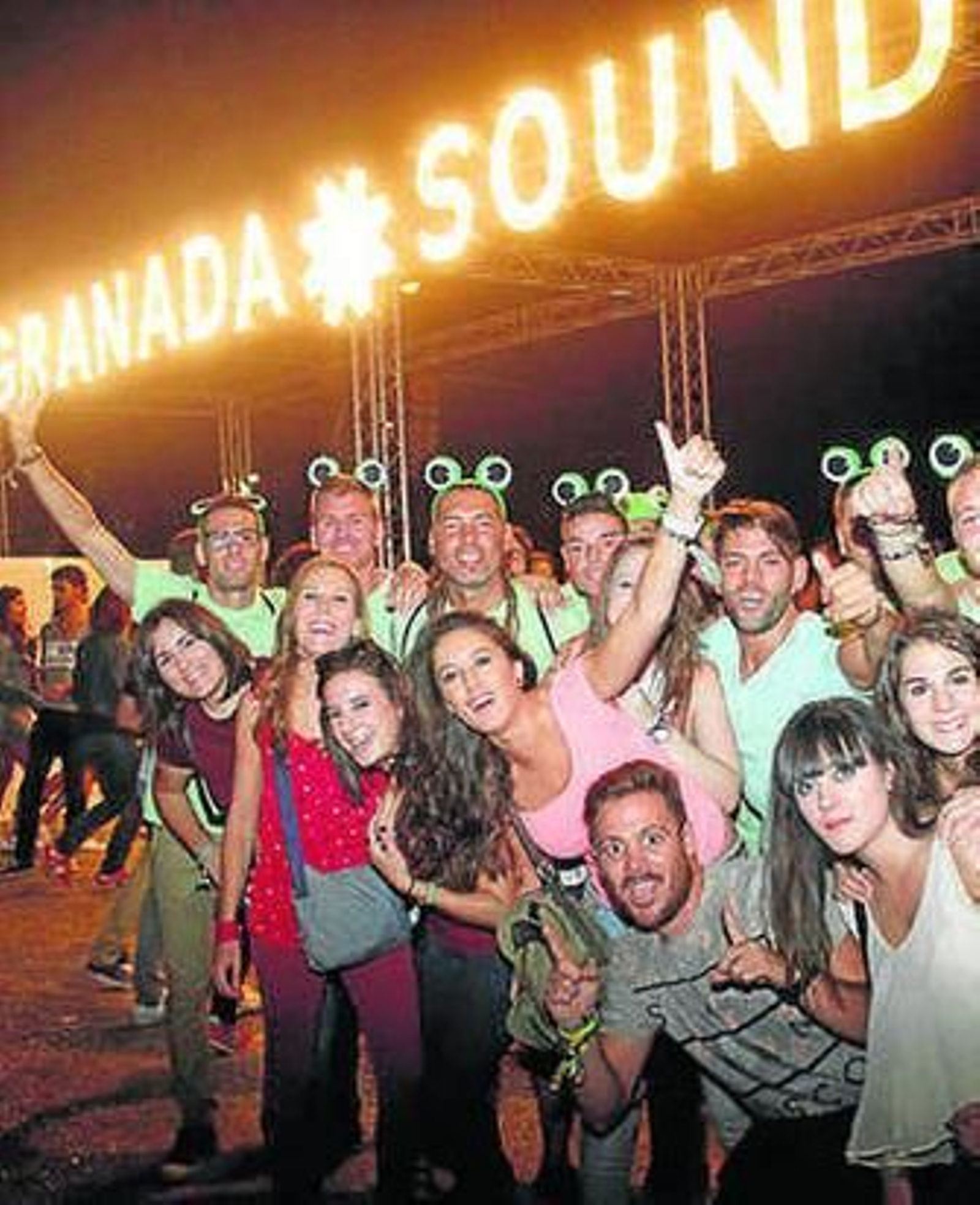 Algunos asistentes del festival