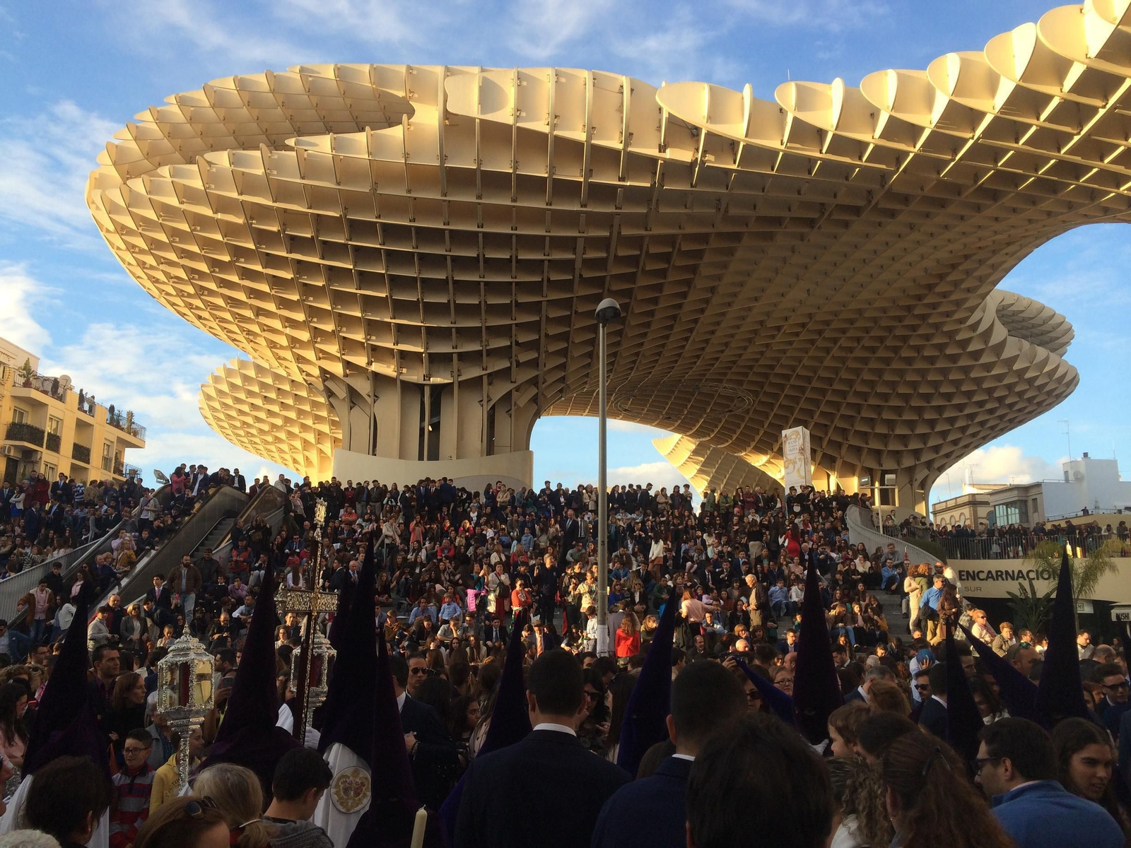 La Hermandad de San Roque, el año pasado por las 'setas'.