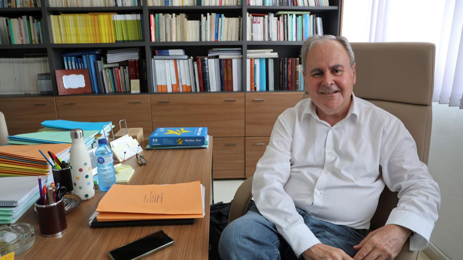 Valencia, momentos antes de la entrevista.