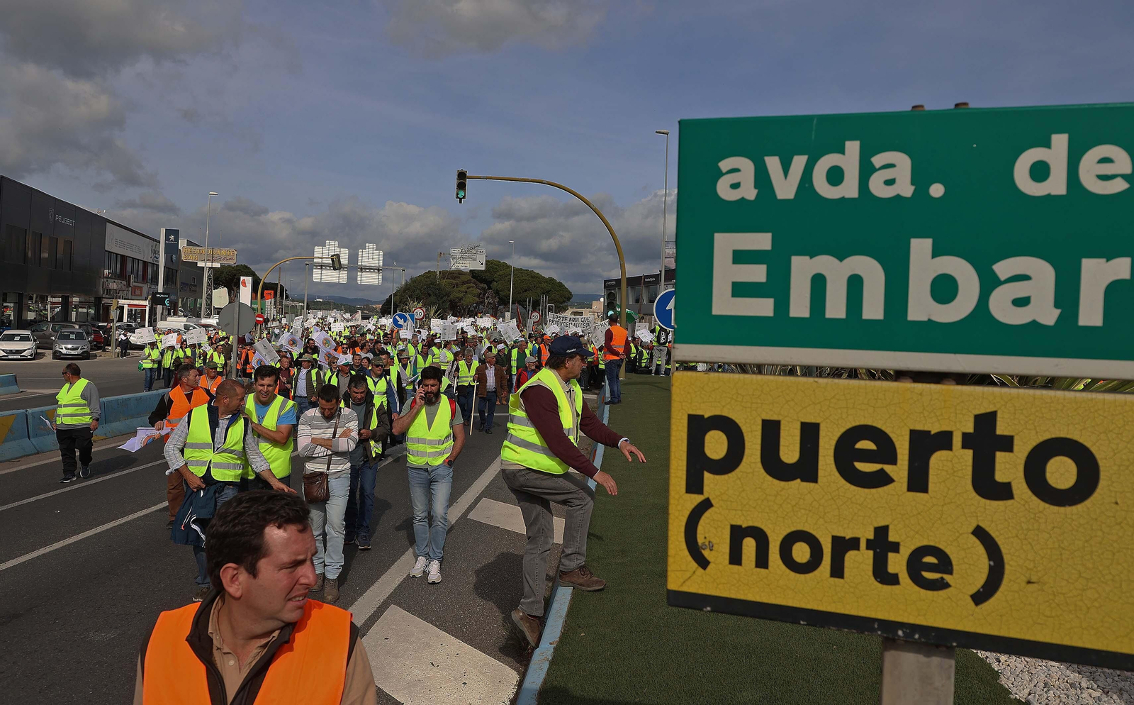 Imágenes de las protestas de los agricultores en Algeciras