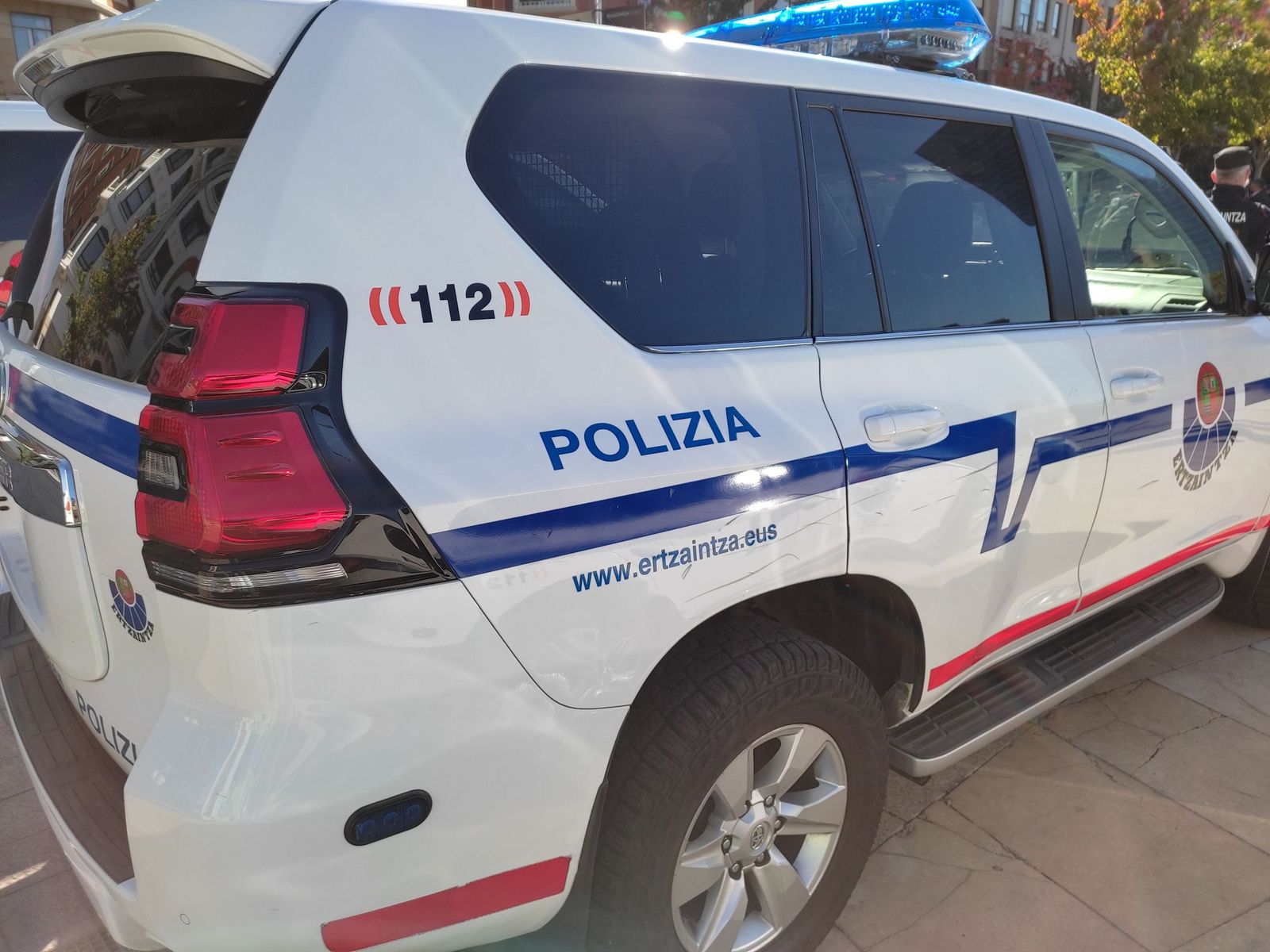 Un vehículo de la Ertzaintza.