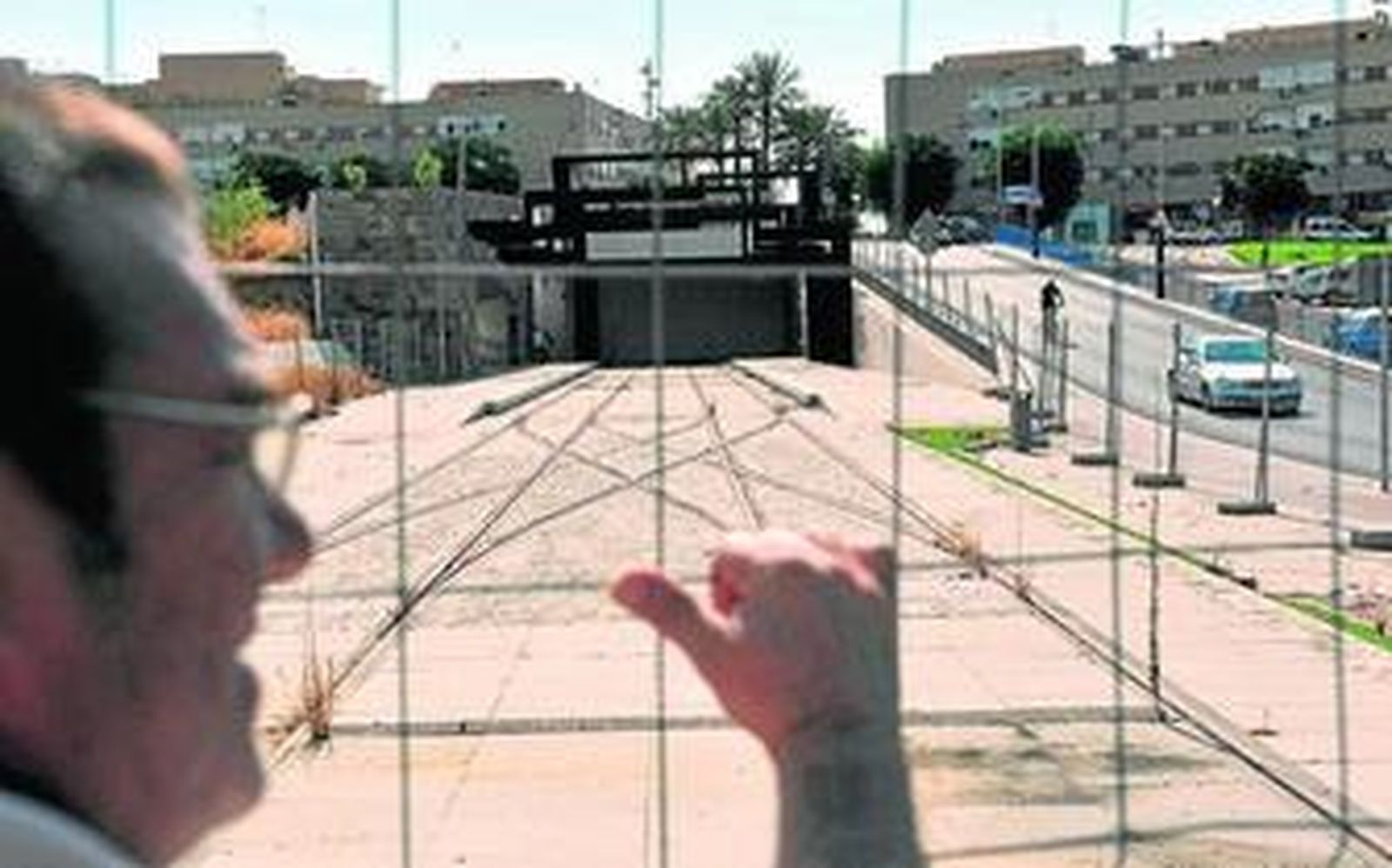 Un tranvía en vía muerta