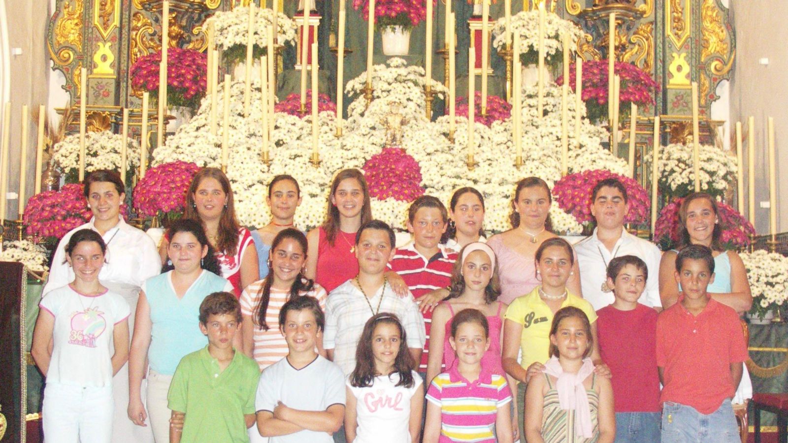 Jóvenes rocieros de la Hermandad de Gines