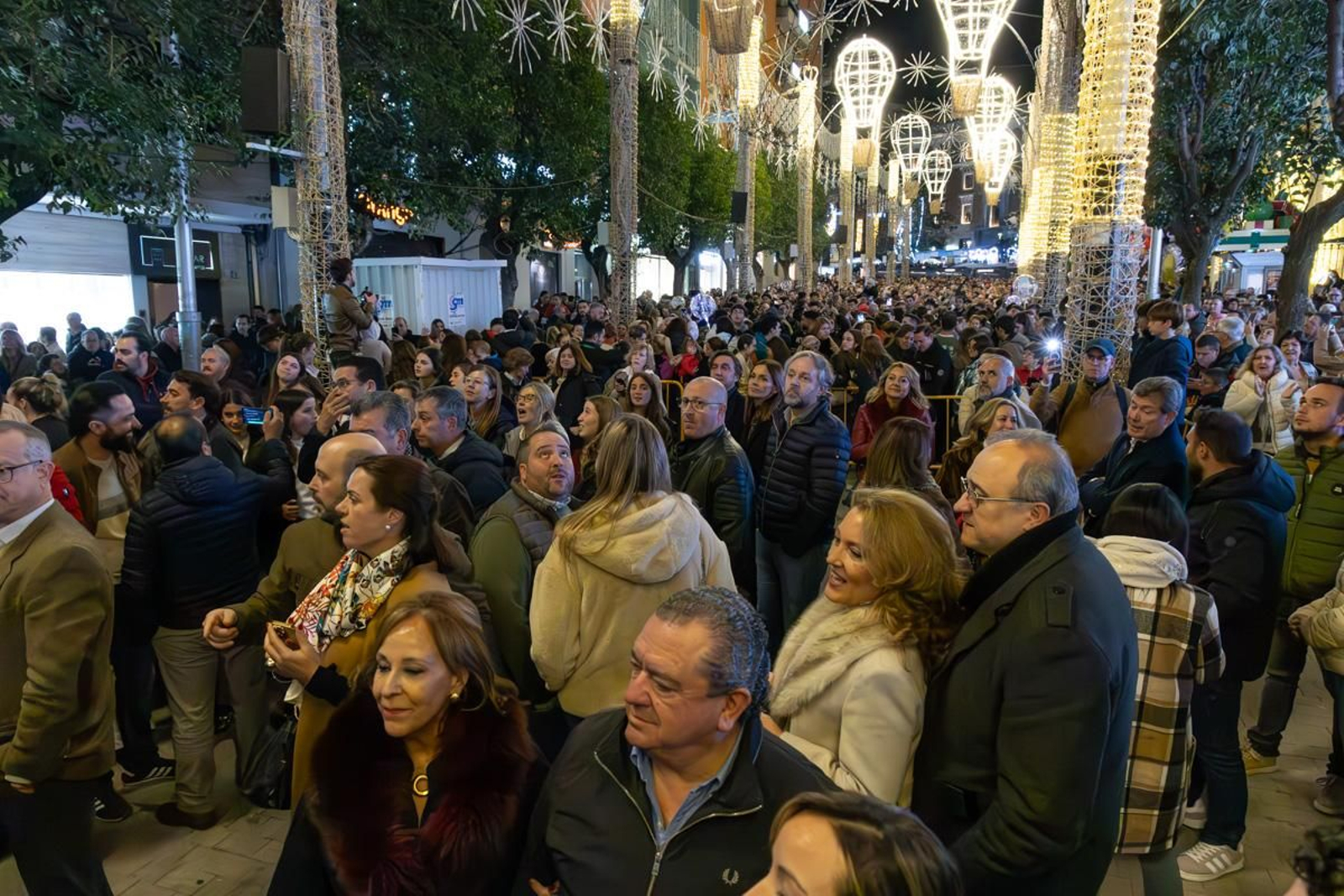 Jaén enciende su Navidad con sus habitantes echados a la calle