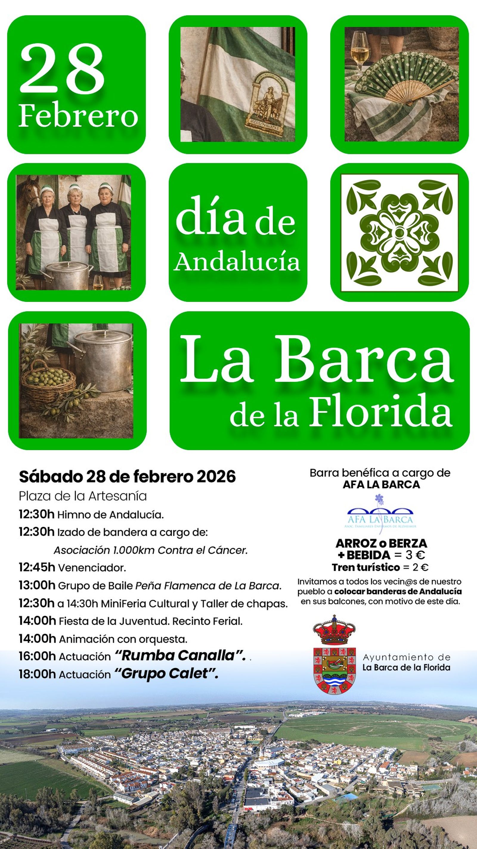 Programación del Día de Andalucía 2026 de La Barca (Jerez).