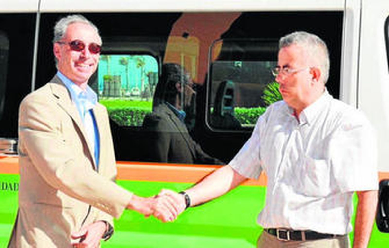 Javier Deleyto y Matías García sellaron el acuerdo entre las dos entidades.