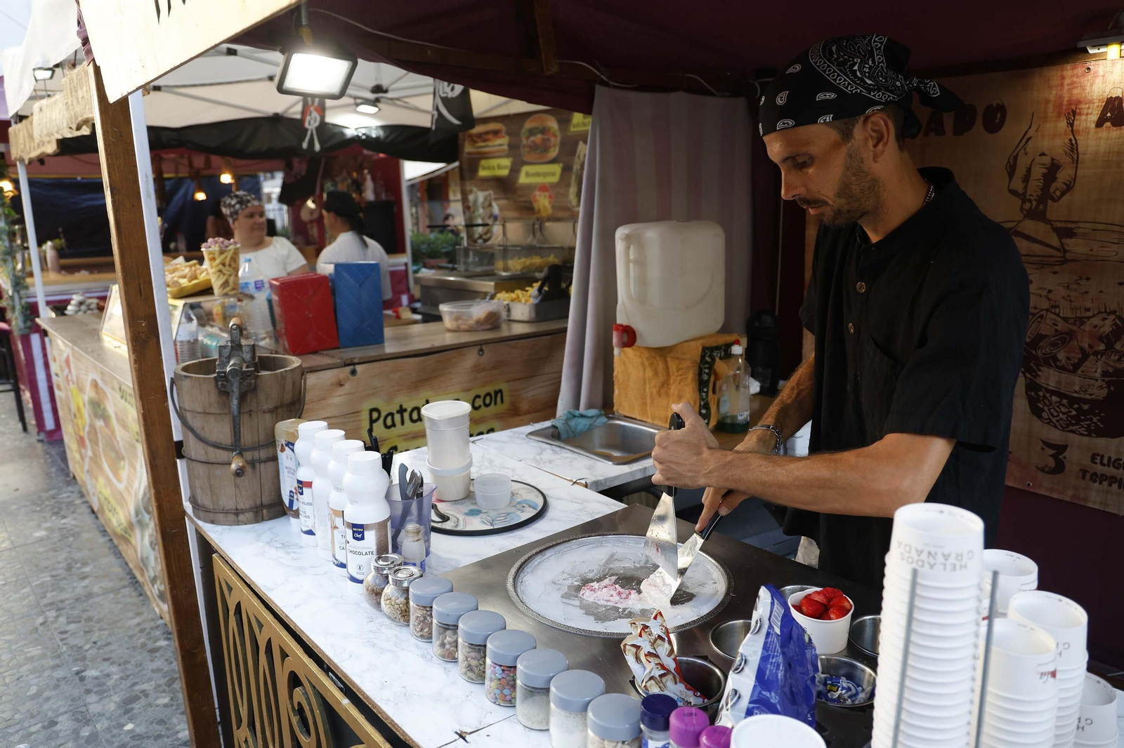 Las fotos del mercadillo pirata en La Línea