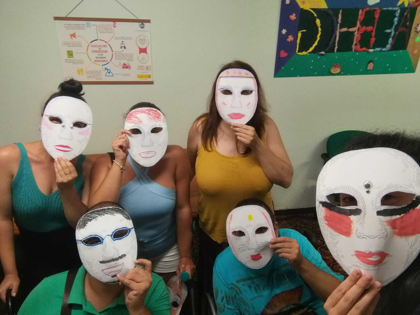 Imagen de los talleres de arteterapia desarrollados por la Asociación.