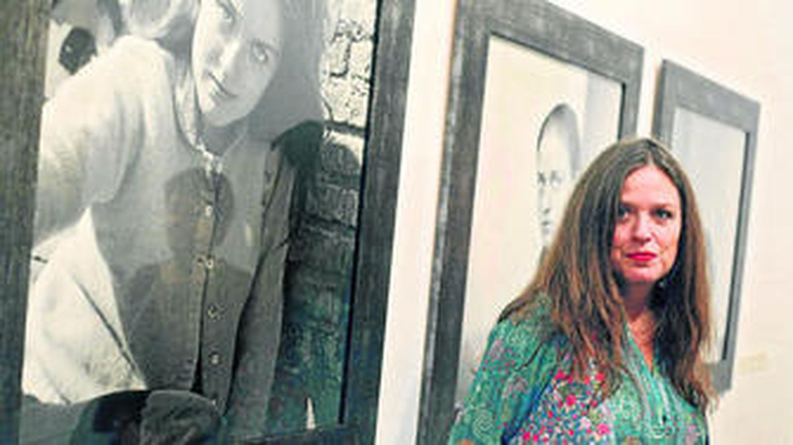 Ouka Leele, durante la inauguración de la exposición en el Palacio Provincial, en Cádiz.