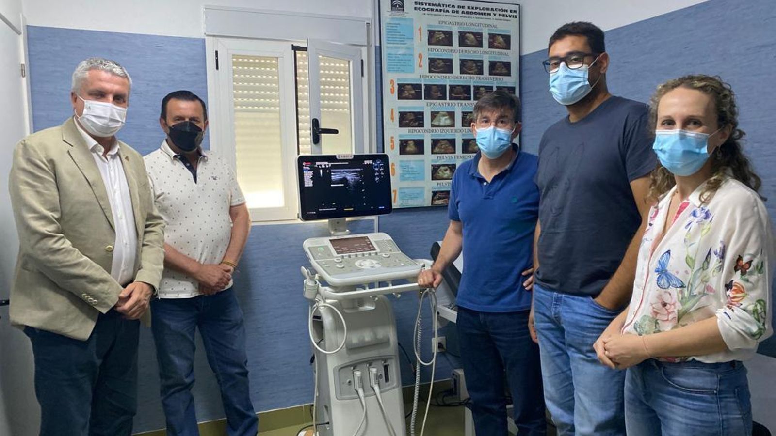 Visita del delegado territorial de Salud a la UGC Río Nacimiento, pionera en el uso y manejo de ecógrafos