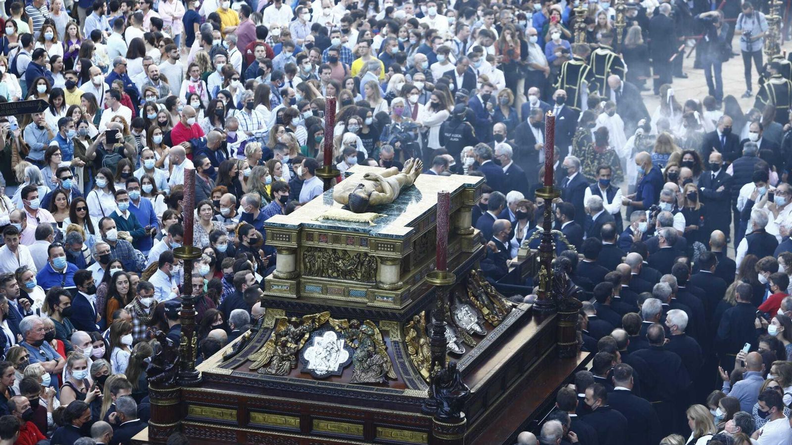 Sepulcro en la procesión Magna de Málaga Sepulcro en la procesión Magna de Málaga