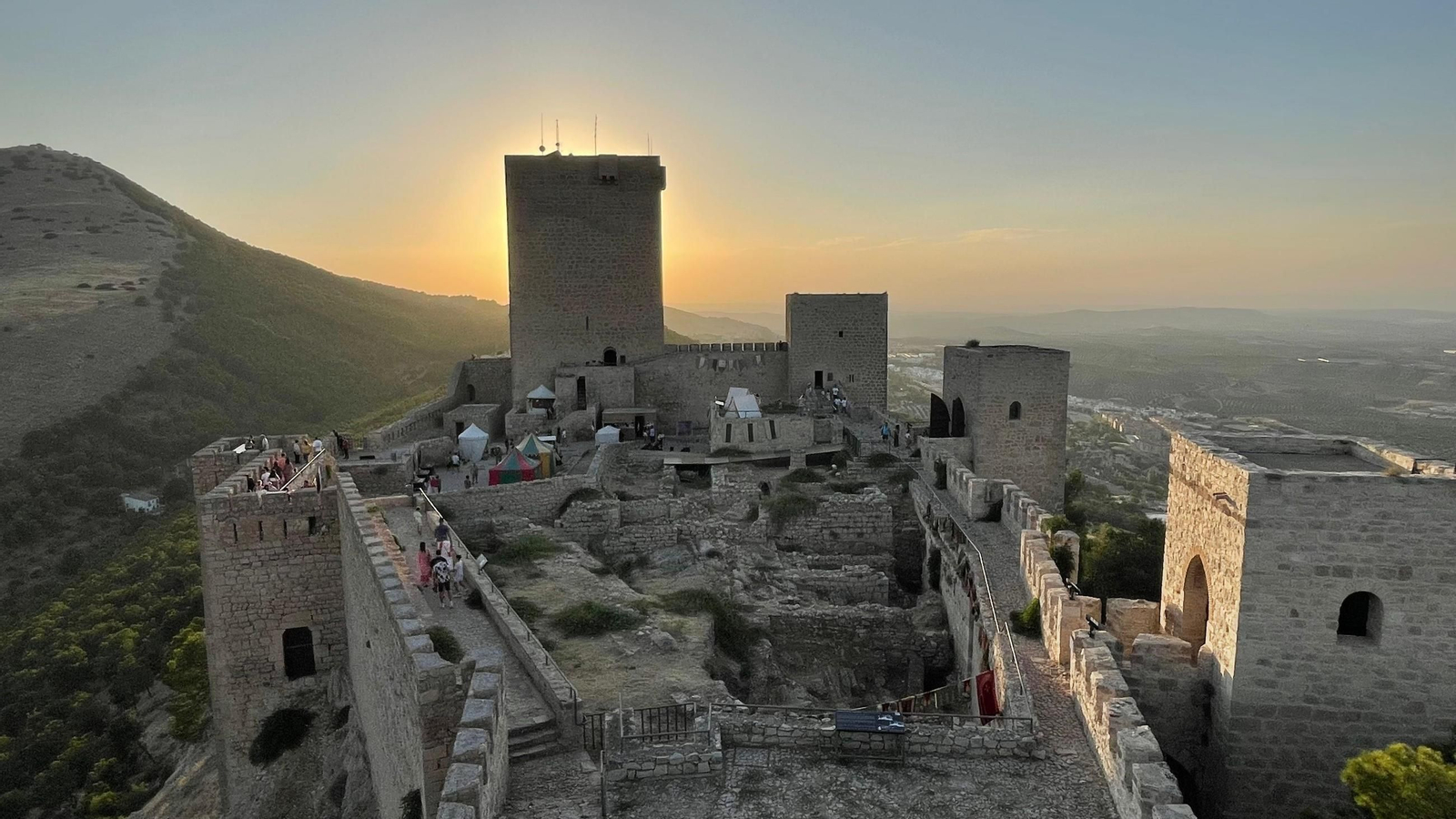 Moradores del Castillo de Santa Catalina, Jaén.