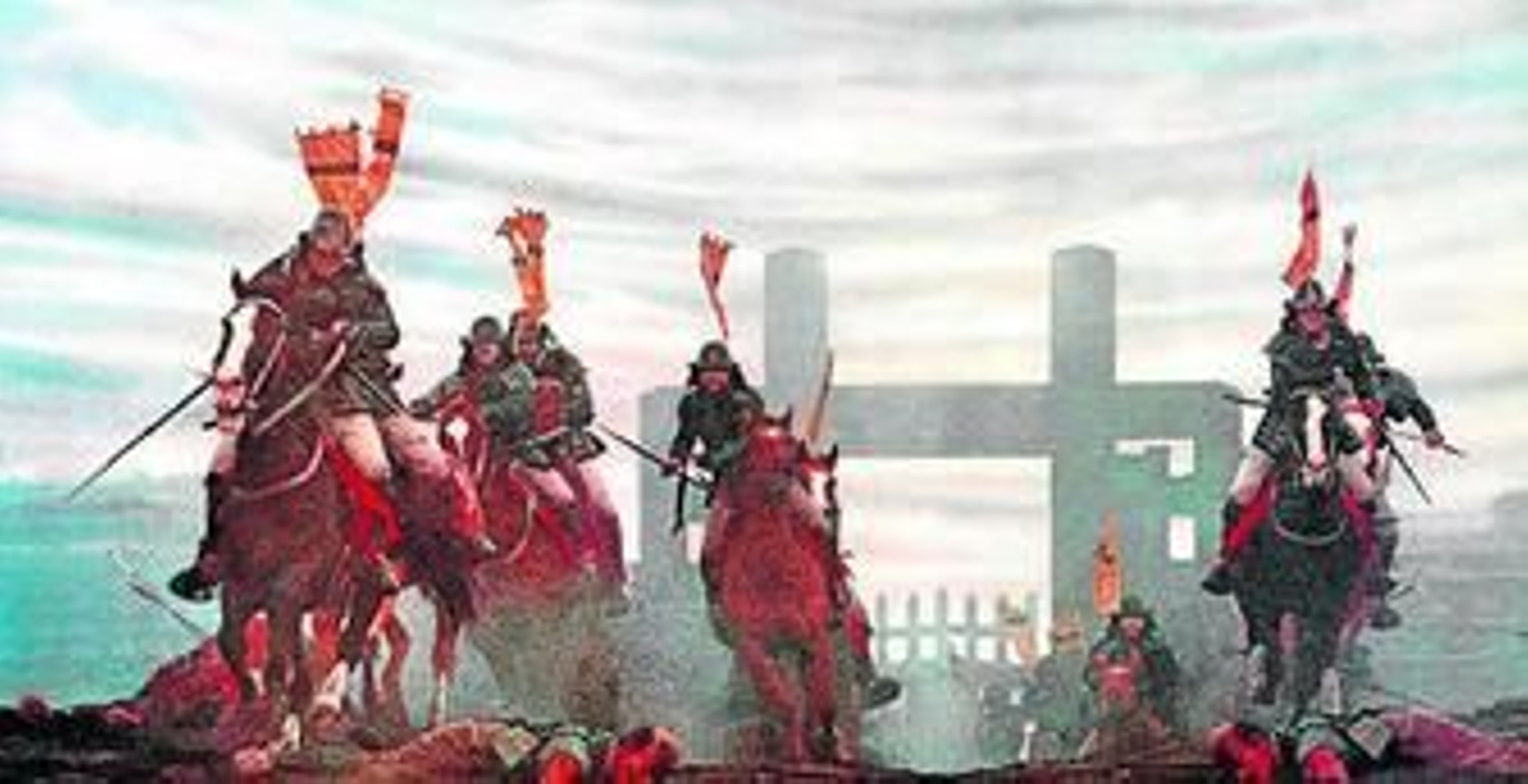 1. Fotograma de una escena de 'Ran' (1985), una de las grandes obras del cineasta japonés Akira Kurosawa (1910-1998). 2. El compositor Toru Takemitsu (1930-1996).