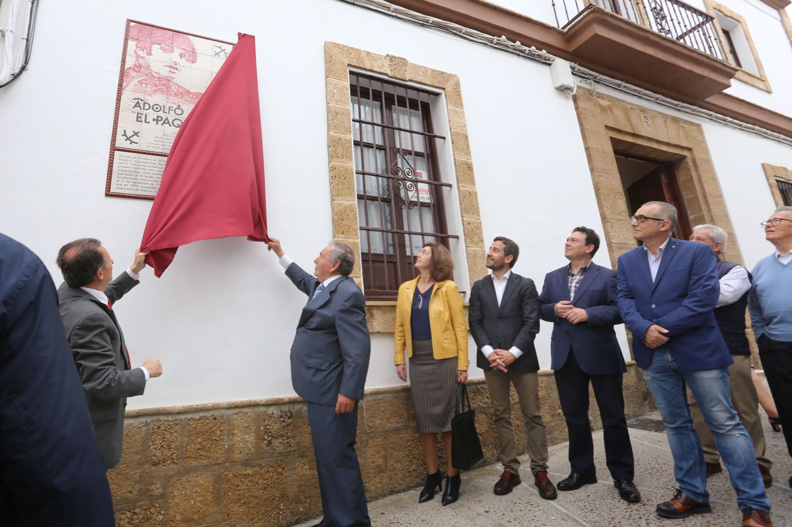 Acto celebrado en el año 2018 en Chiclana en reconocimiento a 'El Paquiro'.