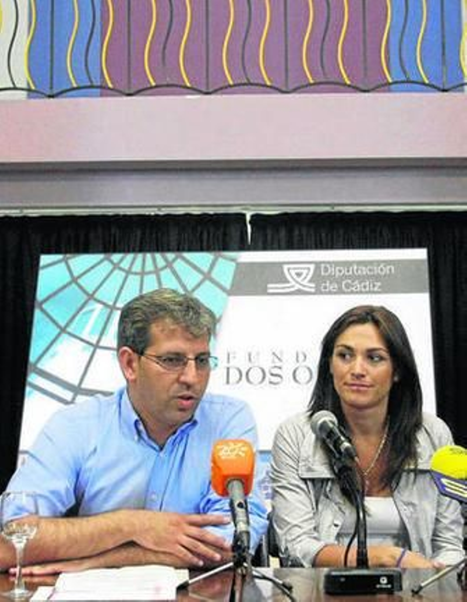 Los organizadores del evento, en la presentación de la Feria.