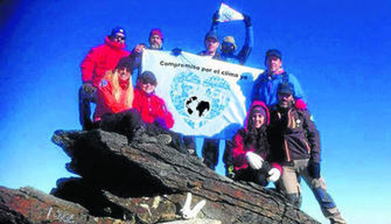 Pensaron que era más propio hacer la protesta desde una de las zonas afectadas por el cambio climático.
