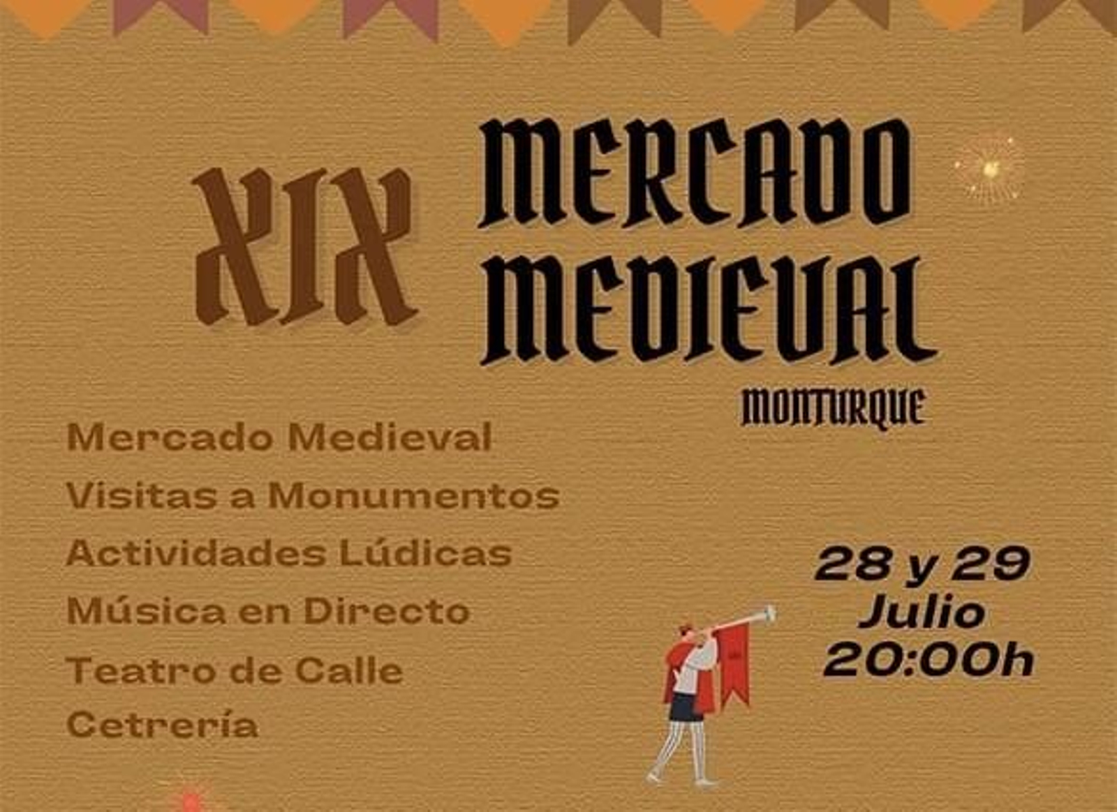 Cartel anunciador del XIX Mercado Medieval de Monturque.