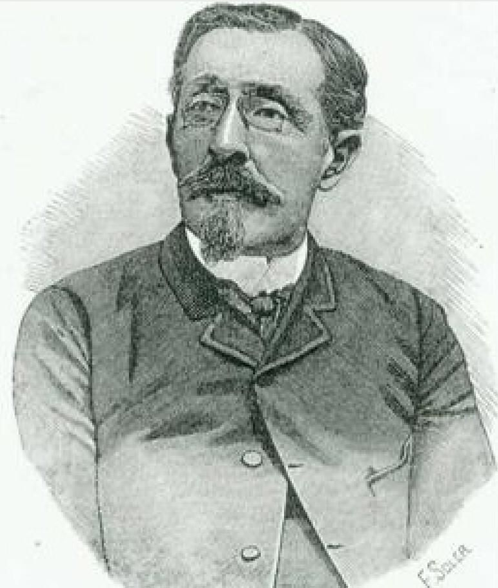 En su edad madura, grabado de F. Soler.