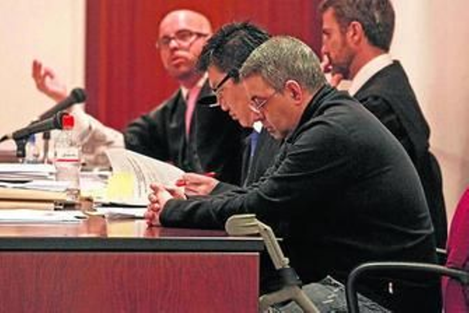 El condenado, durante el juicio en la Audiencia Provincial.