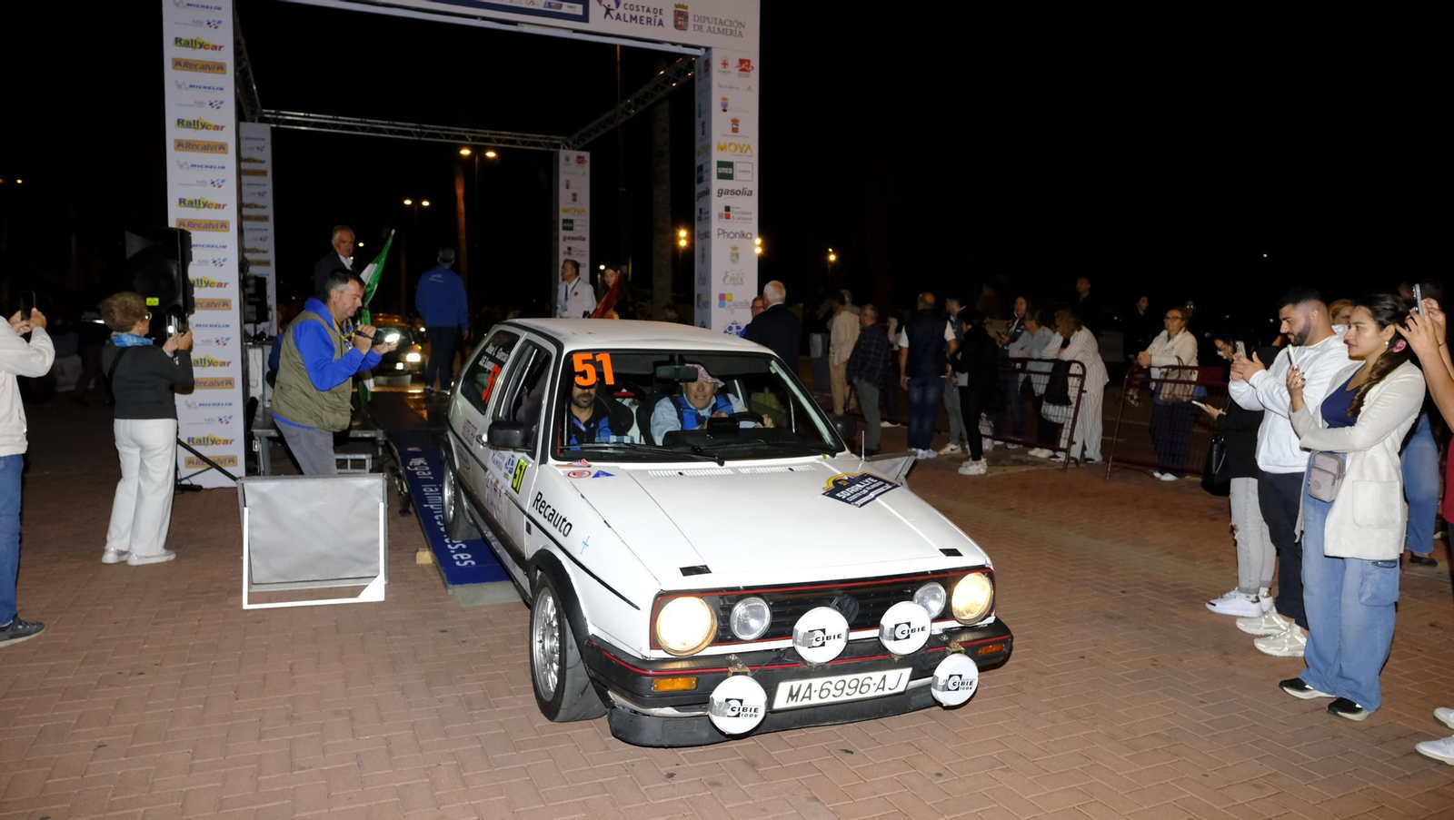 La salida de la 50 edición del Rallye Costa de Almería, en imágenes