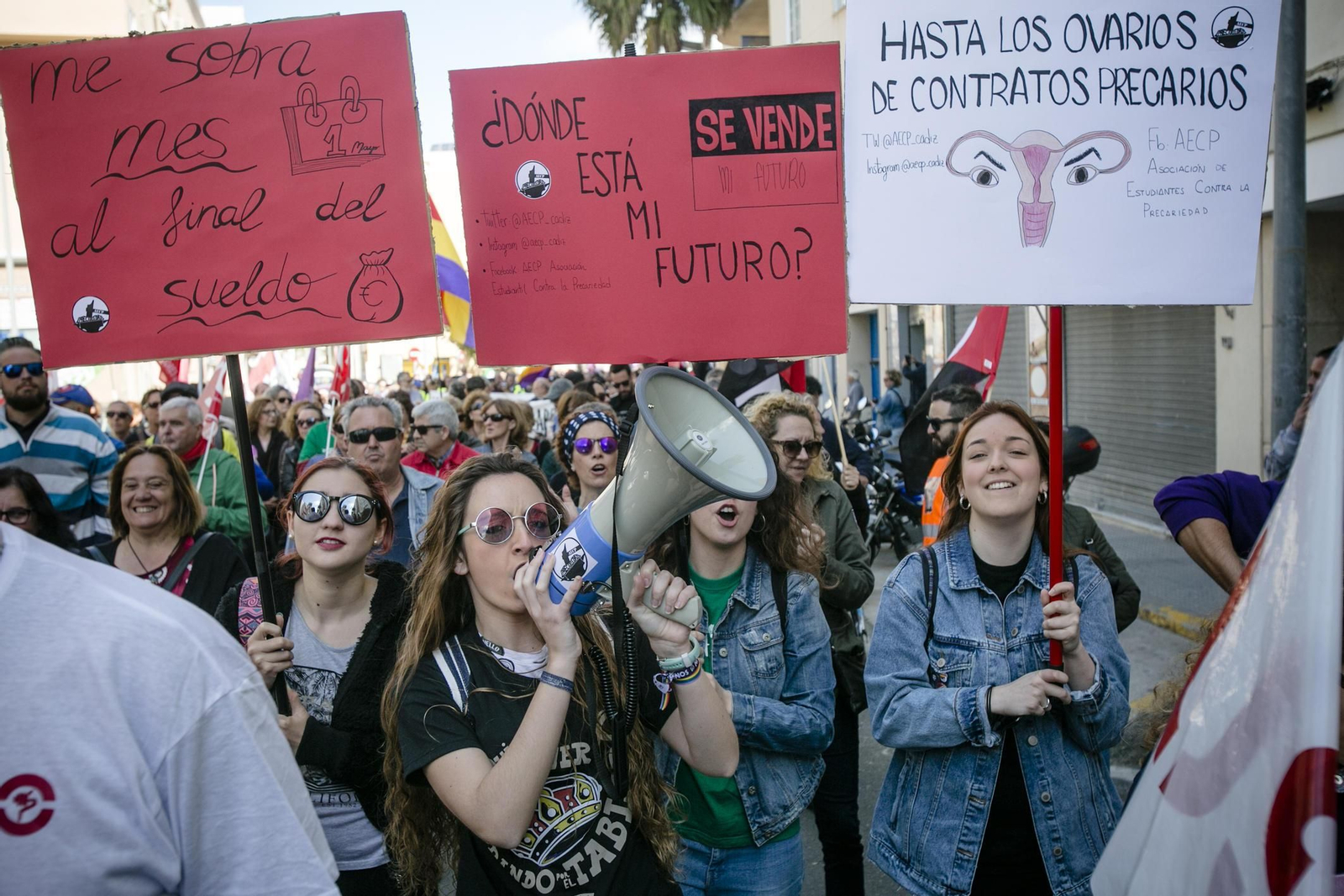 Las imágenes de la manifestación alternativa del 1 de mayo.