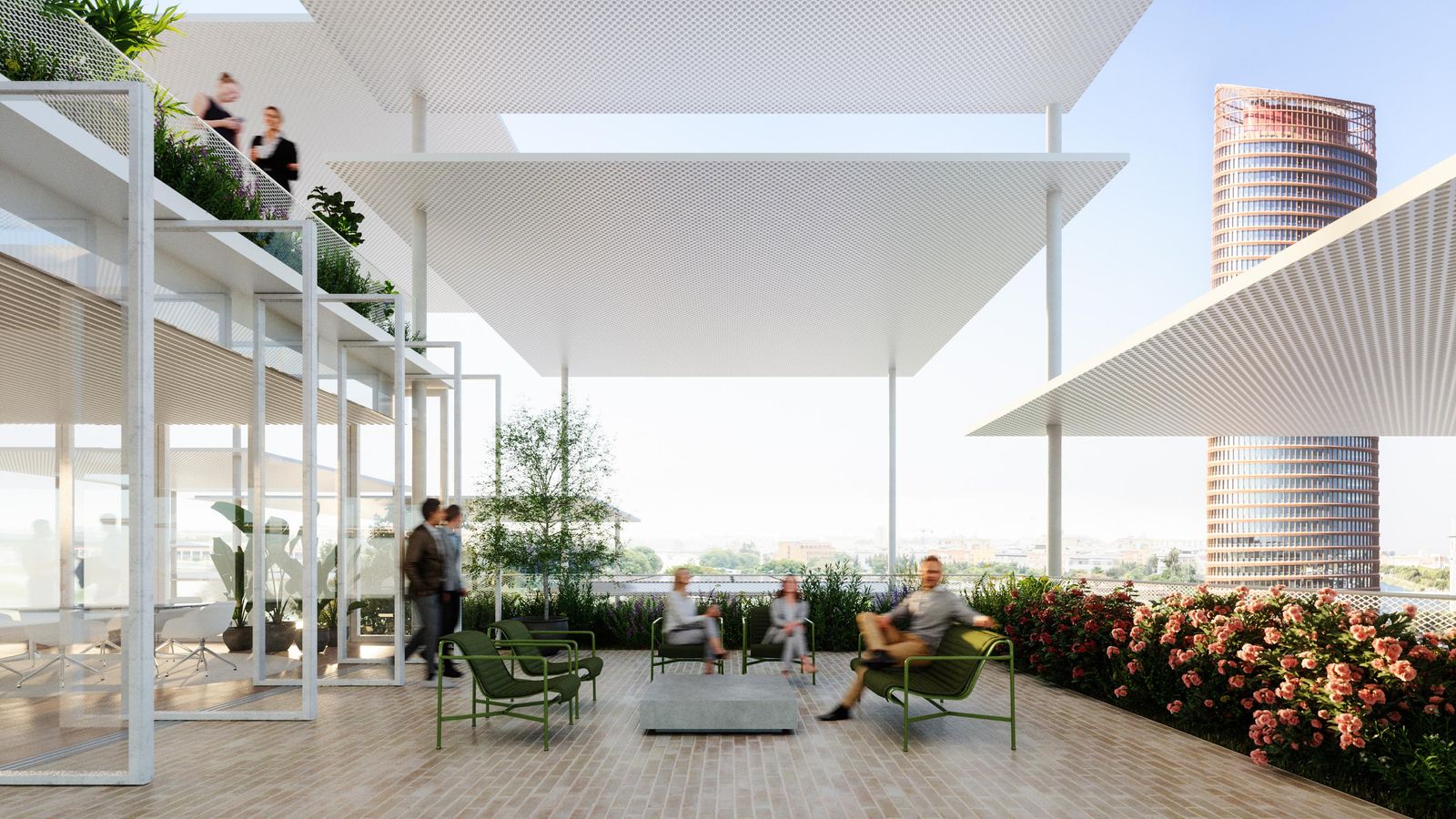 Terraza del edificio.