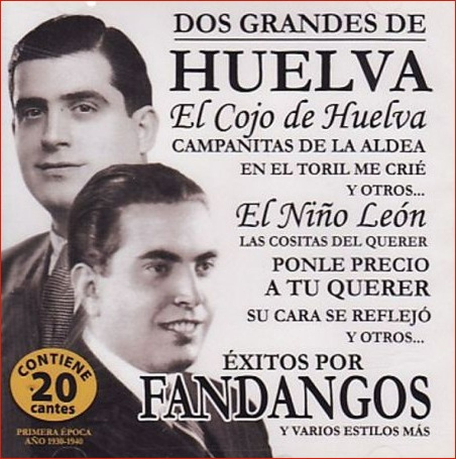 3. Carátula disco de Niño León y el Cojo de Huelva.