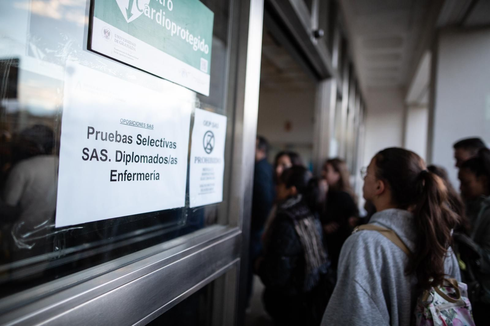 Las imágenes de los primeros exámenes de las oposiciones del SAS en Granada