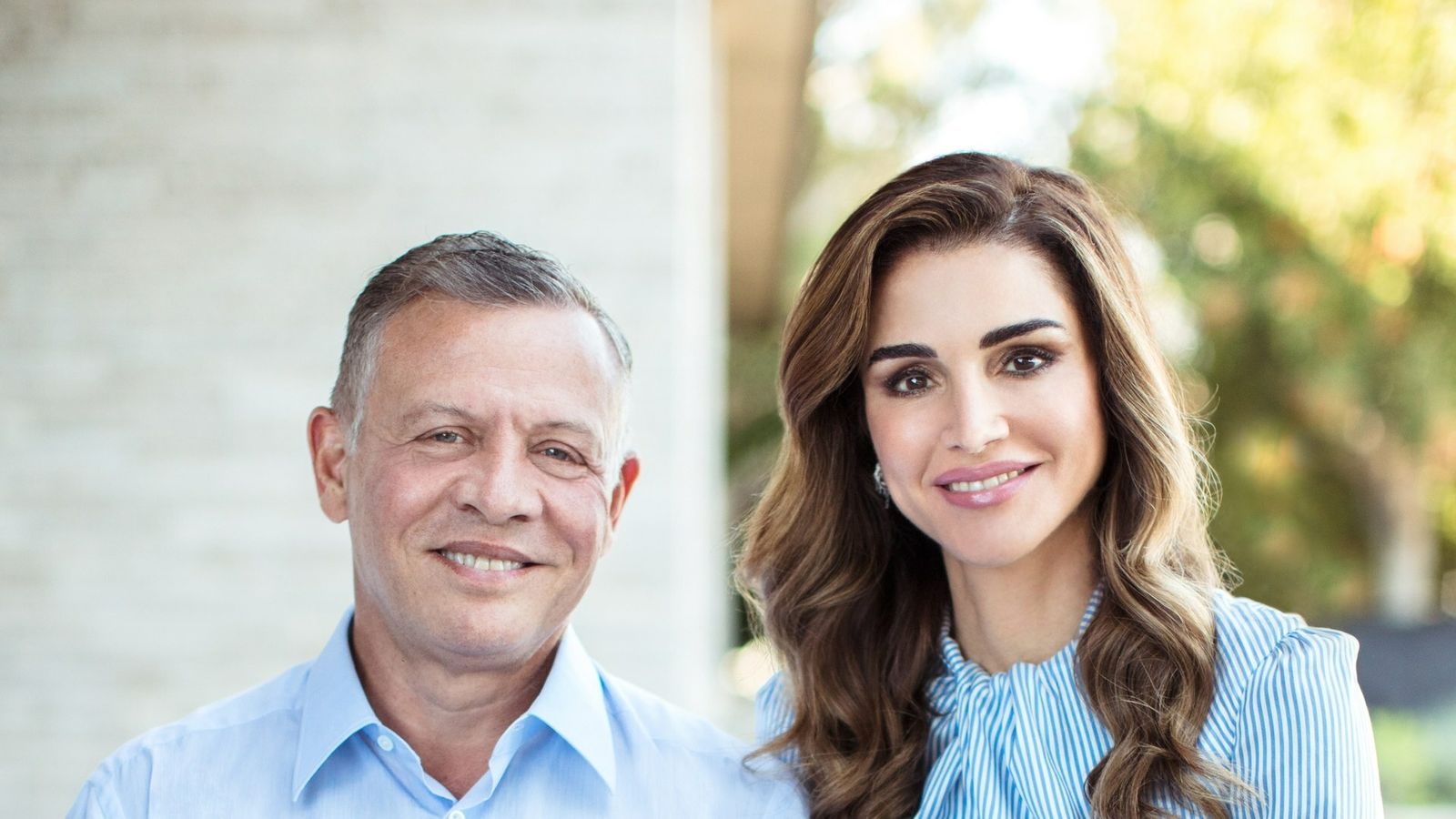 Rania con su marido, el rey Abdalá II.