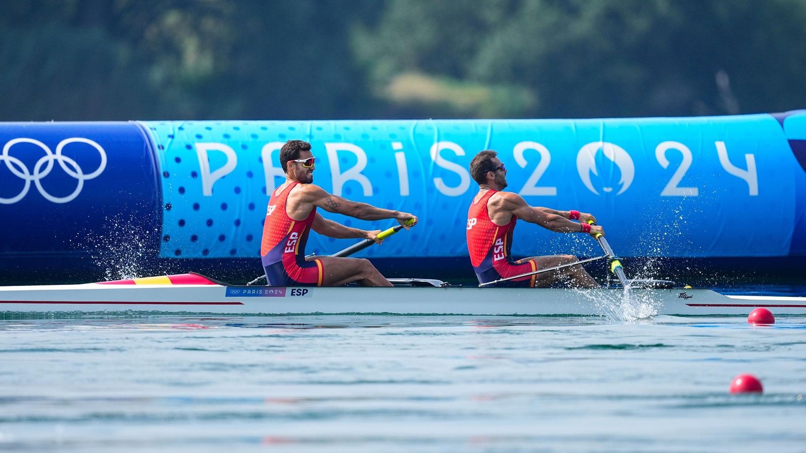 Los remeros Jaime Canalejo y Javier García acabaron quintos en la final olímpica.
