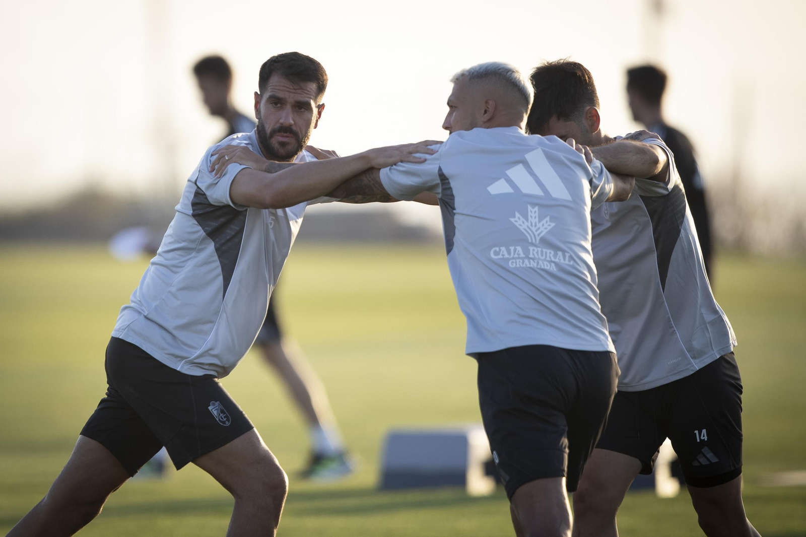 Las mejores imágenes del primer entrenamiento del Granada CF