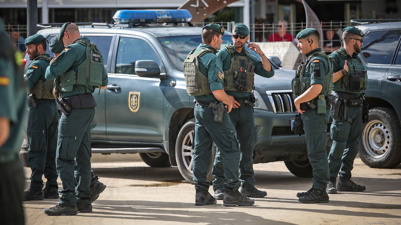 Imágenes del dispositivo en Bajo de Guía de la Guardia Civil