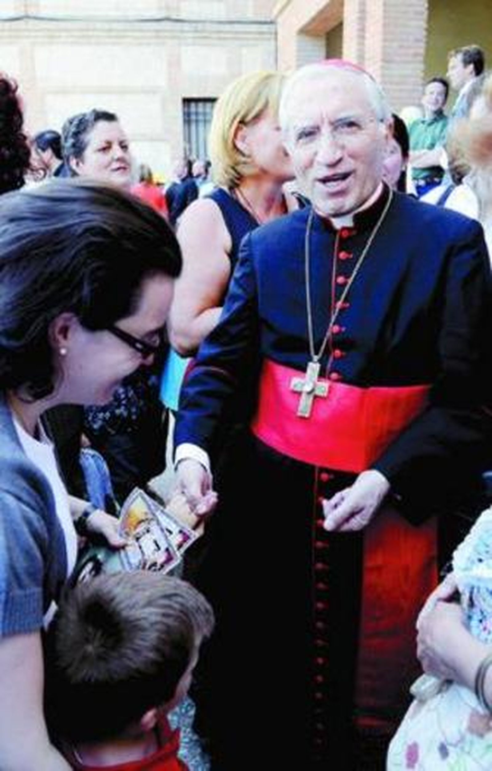El cardenal arzobispo de Madrid tras pronunciar la homilía.